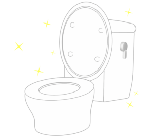 きれいなトイレのイラスト