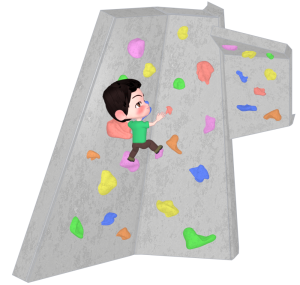 クライミングのイラスト