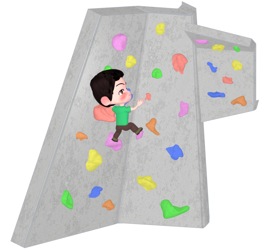 クライミングのイラスト