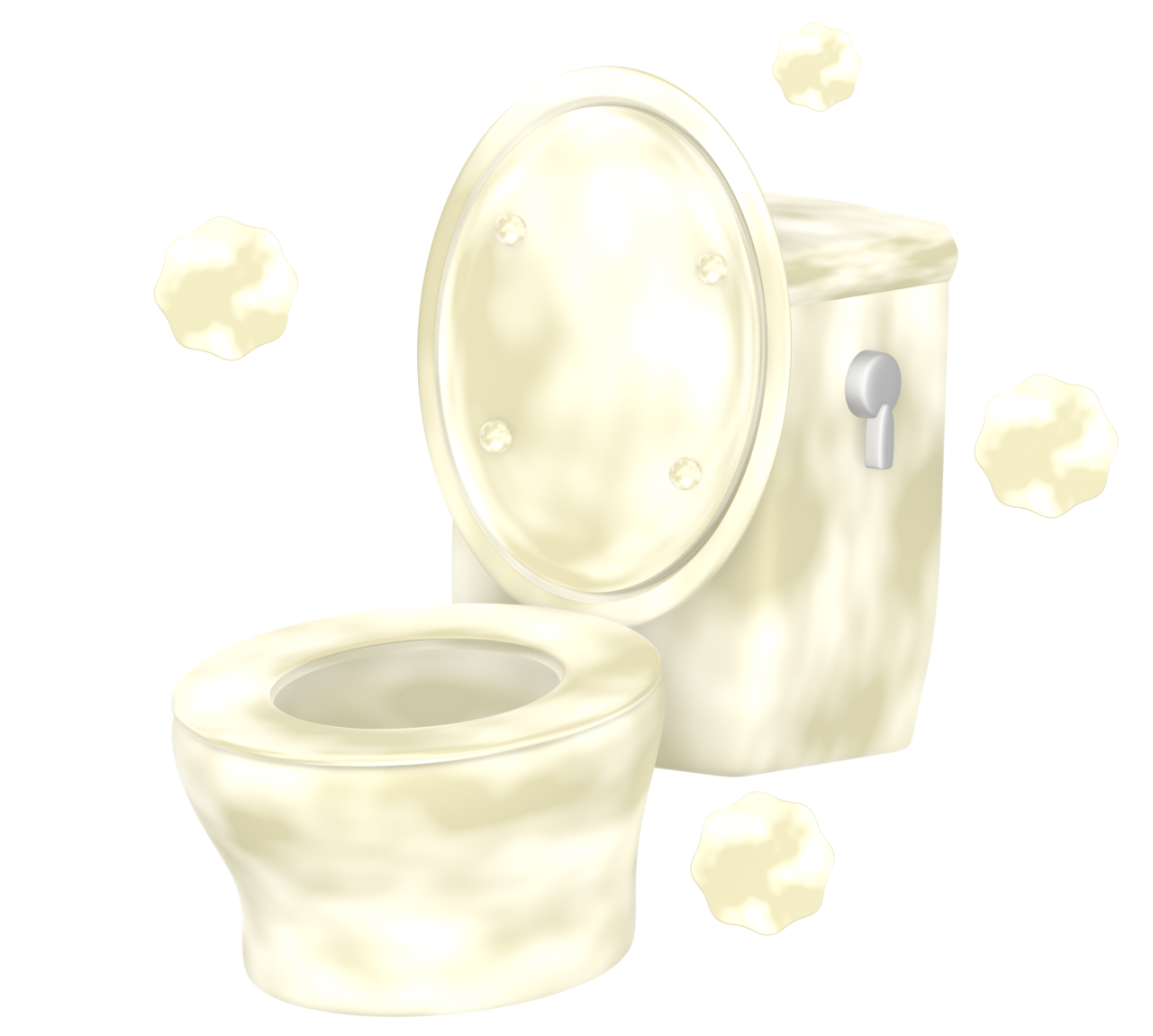 汚いトイレのイラスト