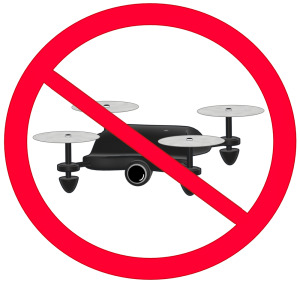 ドローン使用禁止のマーク