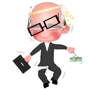 酔っ払いのイラスト