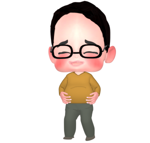 太った人のイラスト