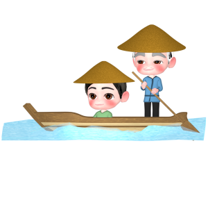 渡し船のイラスト