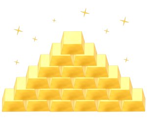 金塊のイラスト