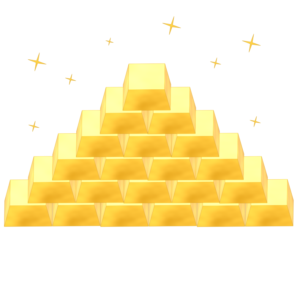 金塊のイラスト