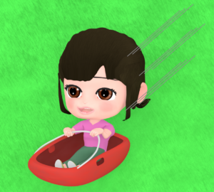 草そりのイラスト
