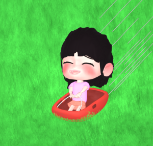 草そりのイラスト
