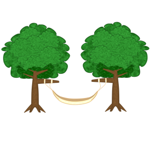 ハンモックのイラスト