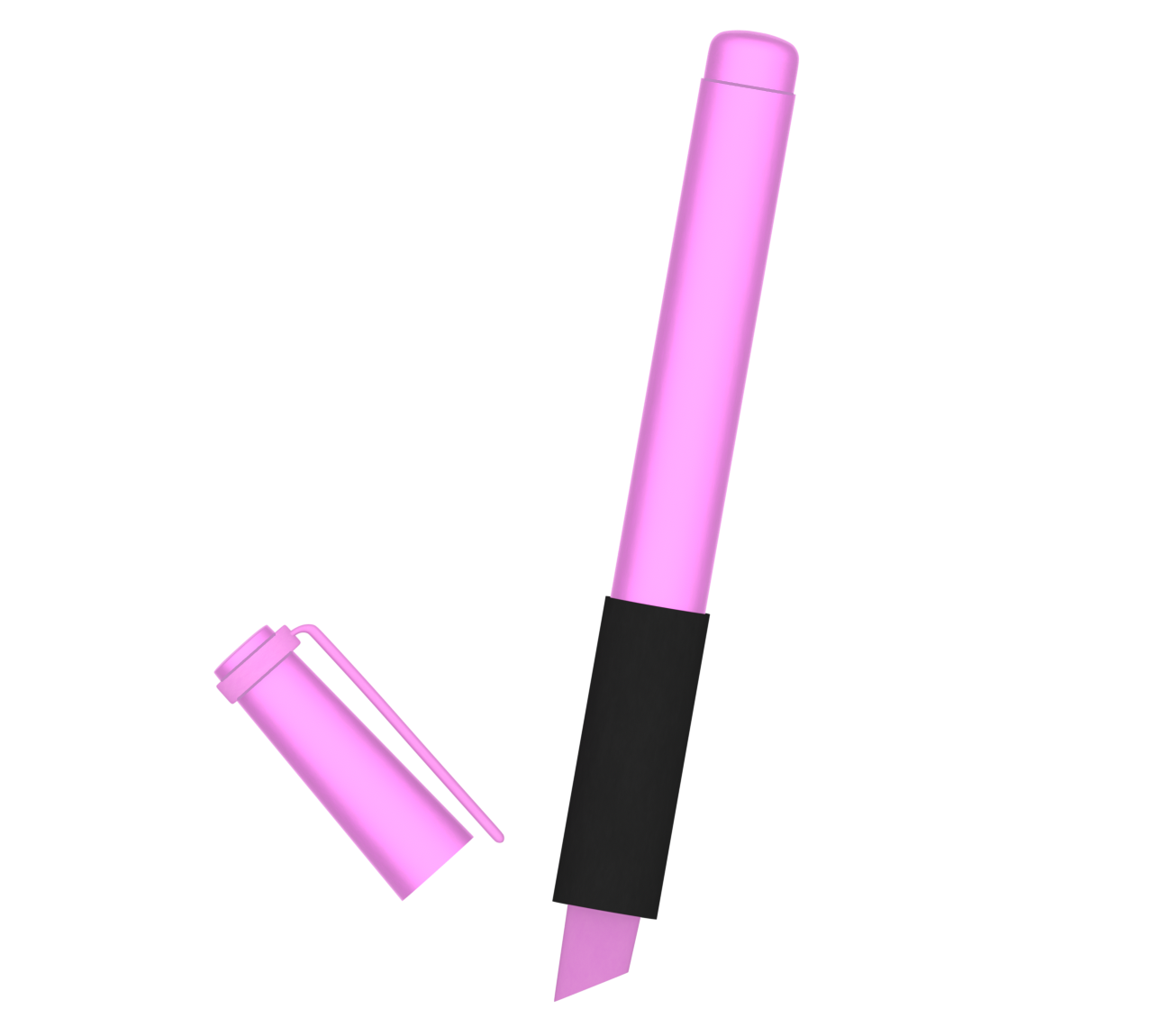 蛍光ペンのイラスト