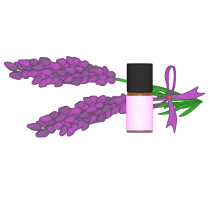 ラベンダーのアロマオイルのイラスト