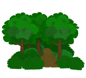 山道のイラスト