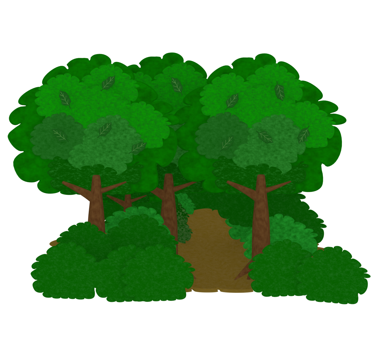 山道のイラスト