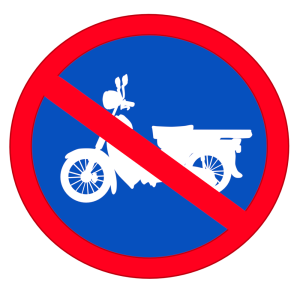 バイク放置禁止のマーク