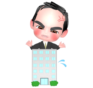 ワンマン経営 社長のイラスト