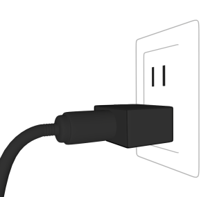 コンセントにさす電源コードのイラスト