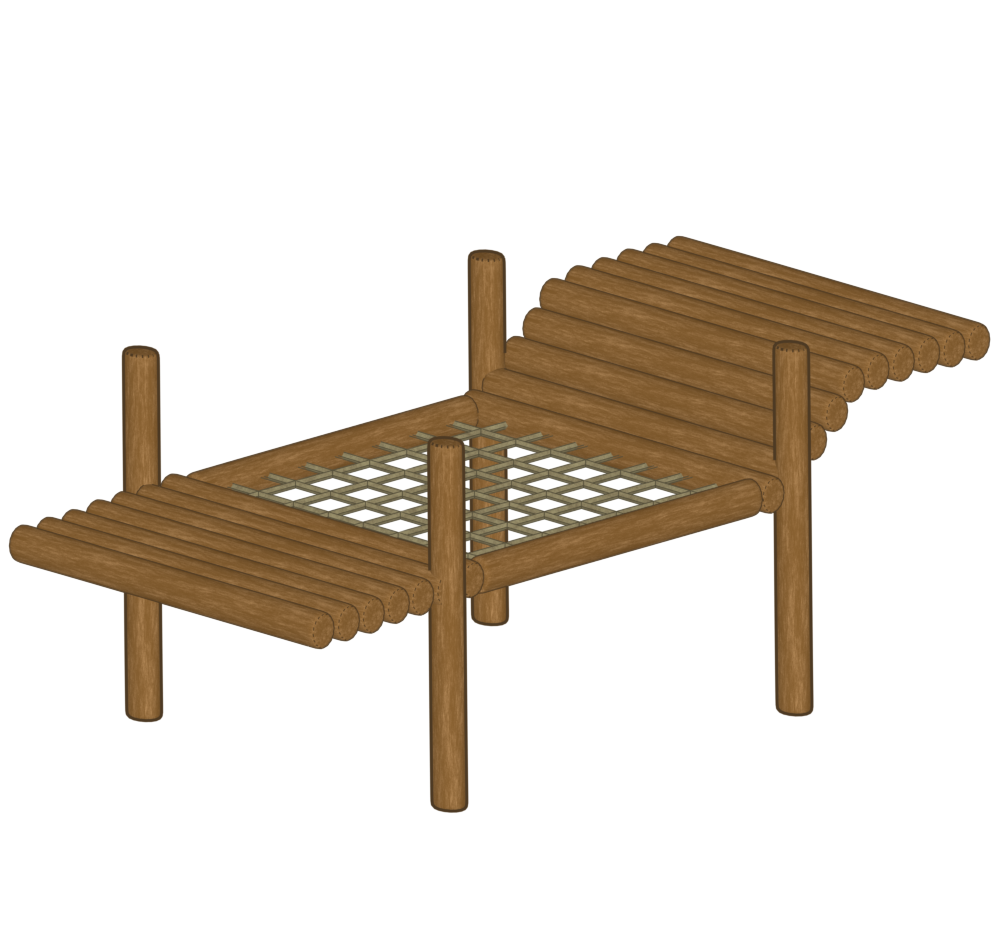 公園のアスレチックのイラスト