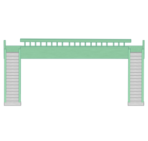 歩道橋のイラスト