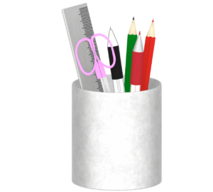 ペン立てのイラスト