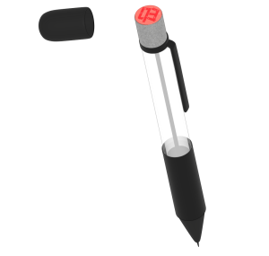印鑑付きペンのイラスト