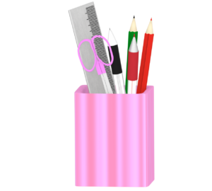 鉛筆立てのイラスト