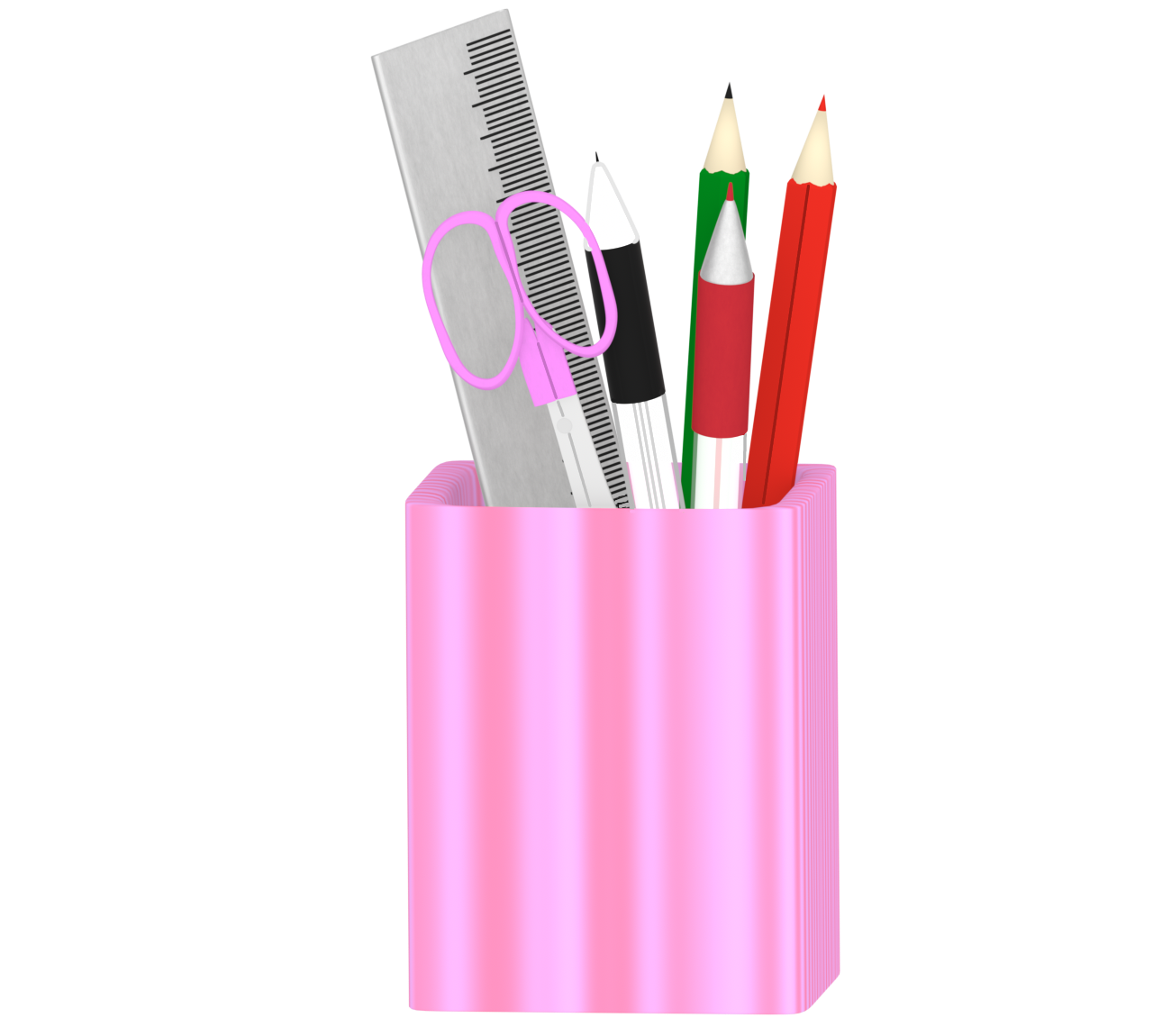 鉛筆立てのイラスト