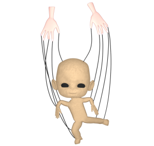 操り人形のイラスト