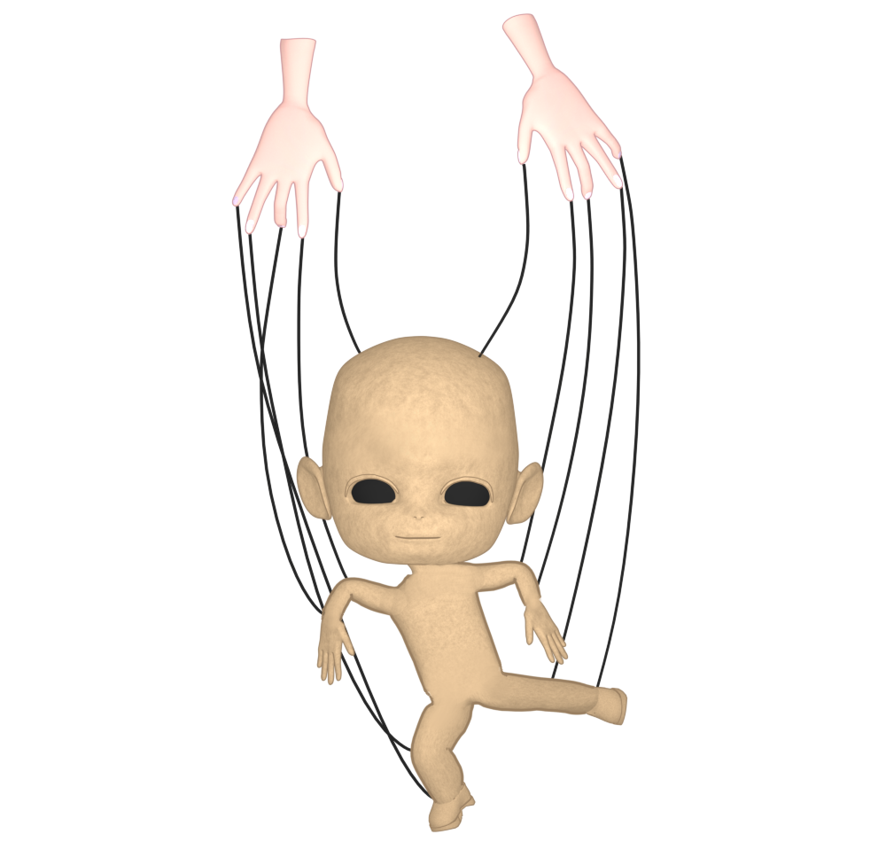 操り人形のイラスト