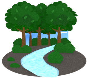 川のイラスト