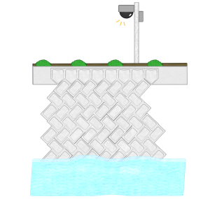 河川のカメラのイラスト