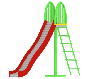 ローラー滑り台のイラスト