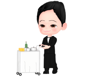 ルームサービスのイラスト