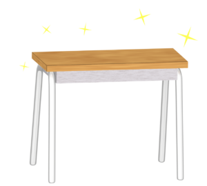 学校の机のイラスト