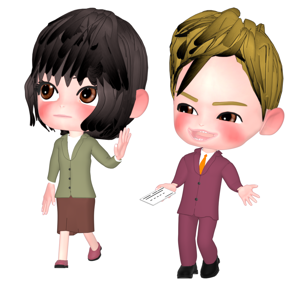 スカウトを断る人のイラスト