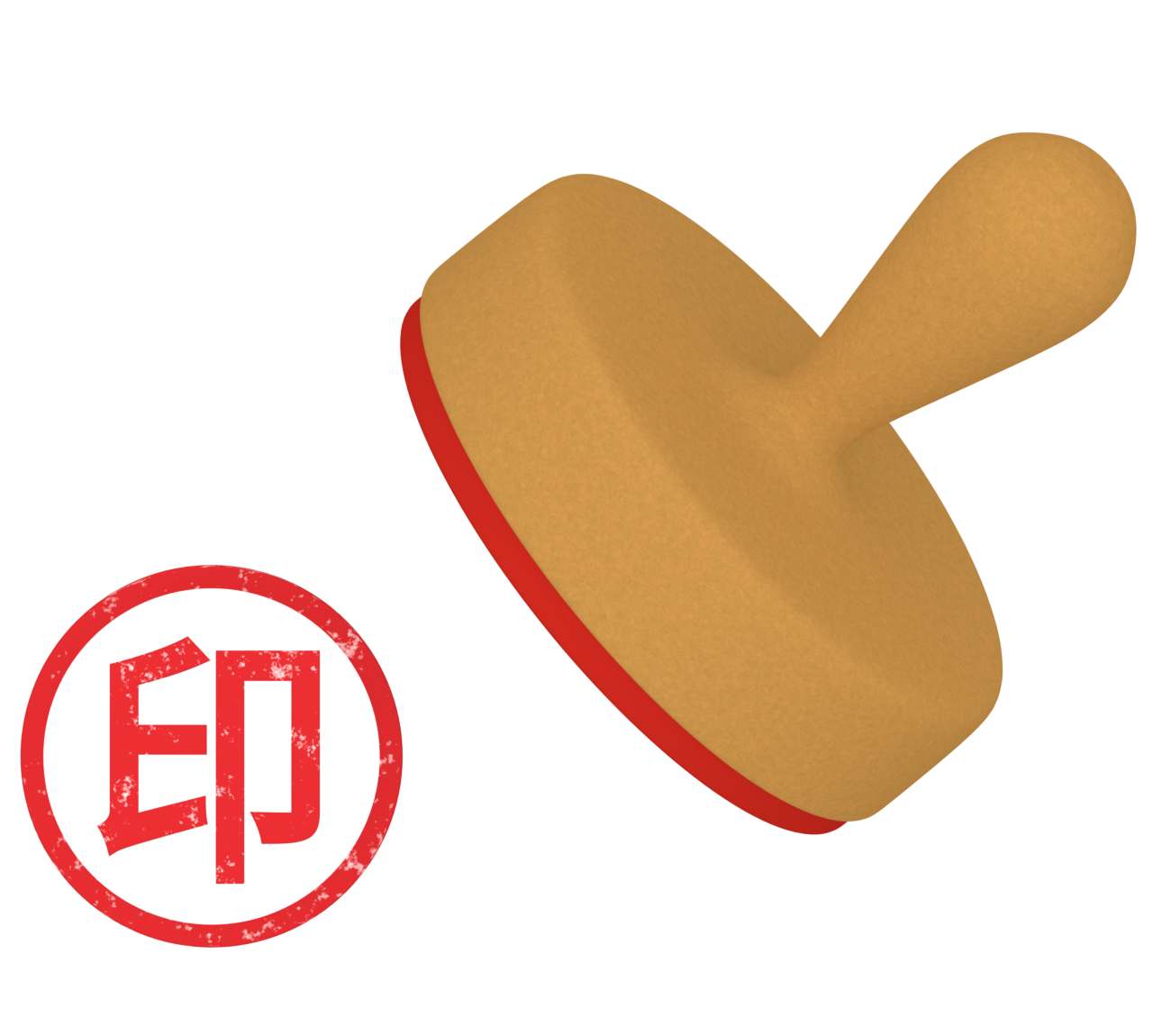 印 スタンプのイラスト