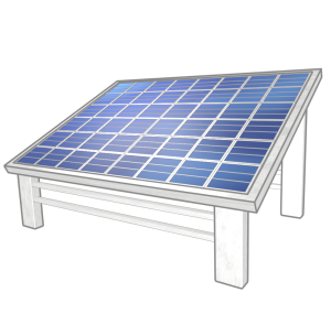 ソーラーパネルのイラスト