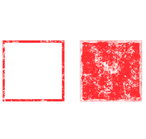 角印の押印のイラスト