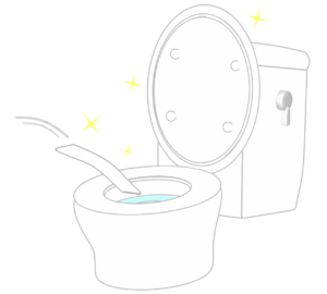 トイレクリーナーのイラスト
