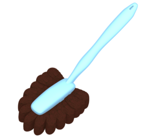 トイレの掃除用ブラシのイラスト