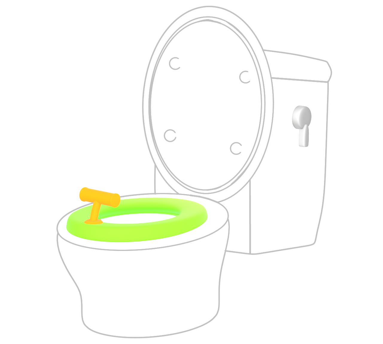 トイレトレーニングのイラスト
