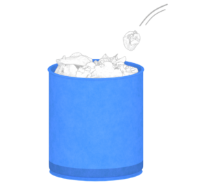 ゴミ箱のイラスト