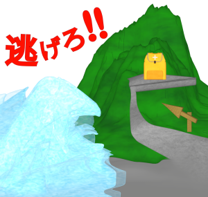 津波対策のイラスト