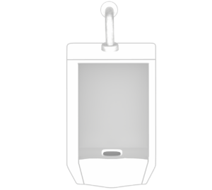 壁掛け男性用トイレのイラスト