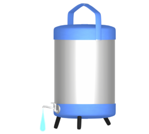 水が出るウォータージャグのイラスト