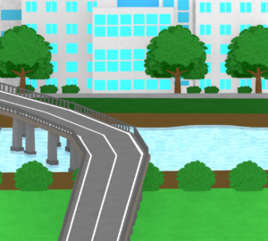 街と橋のイラスト