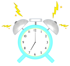 目覚まし時計のイラスト