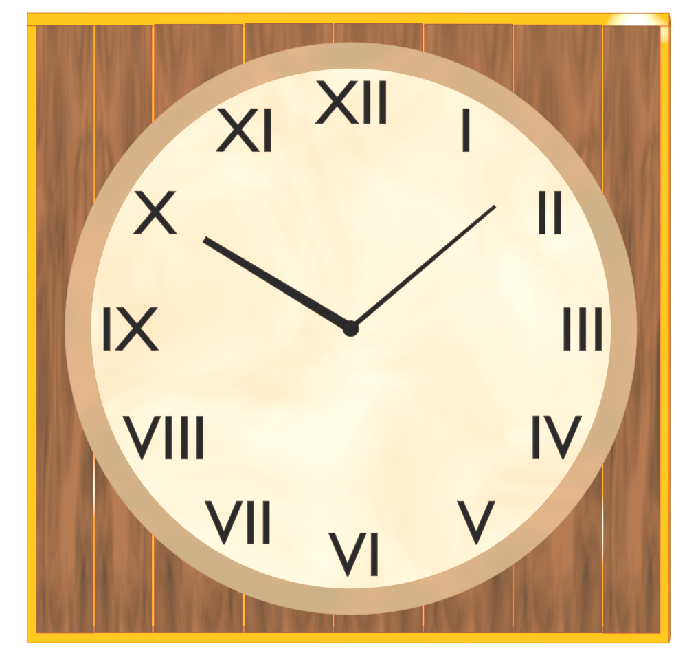 アンティークな時計のイラスト