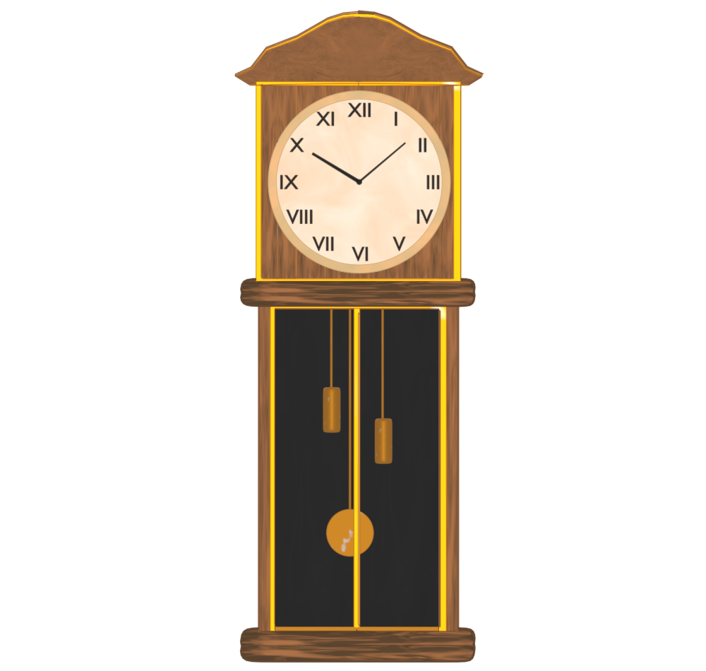 大きな古時計のイラスト