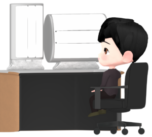高照度光照射療法のイラスト