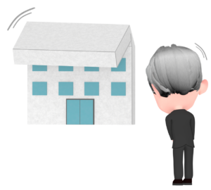 会社をたたむイラスト